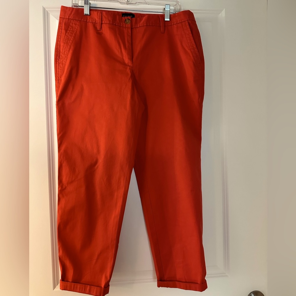 Talbots relaxed chinos. Nantucket Red. Size 10P